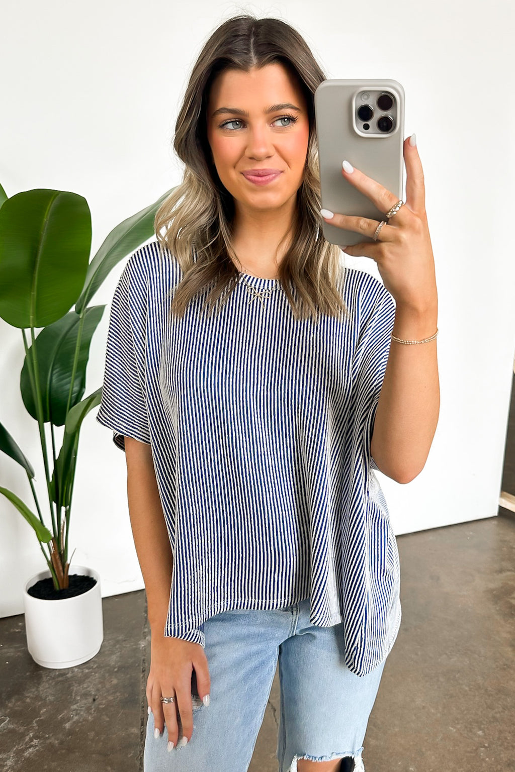  Beatryx Two Tone Rib Knit Oversized Top - BACK IN STOCK - Madison and Mallory