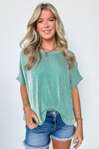  Beatryx Two Tone Rib Knit Oversized Top - BACK IN STOCK - Madison and Mallory