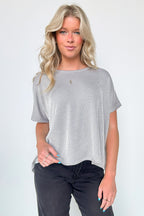  Beatryx Two Tone Rib Knit Oversized Top - BACK IN STOCK - Madison and Mallory