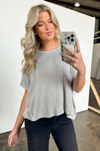  Beatryx Two Tone Rib Knit Oversized Top - BACK IN STOCK - Madison and Mallory