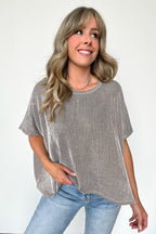  Beatryx Two Tone Rib Knit Oversized Top - BACK IN STOCK - Madison and Mallory