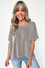 Beatryx Two Tone Rib Knit Oversized Top - BACK IN STOCK - Madison and Mallory
