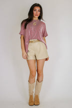 Beatryx Two-Tone Rib Knit Oversized Top - Madison and Mallory