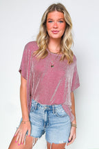 Beatryx Two Tone Rib Knit Oversized Top - BACK IN STOCK - Madison and Mallory