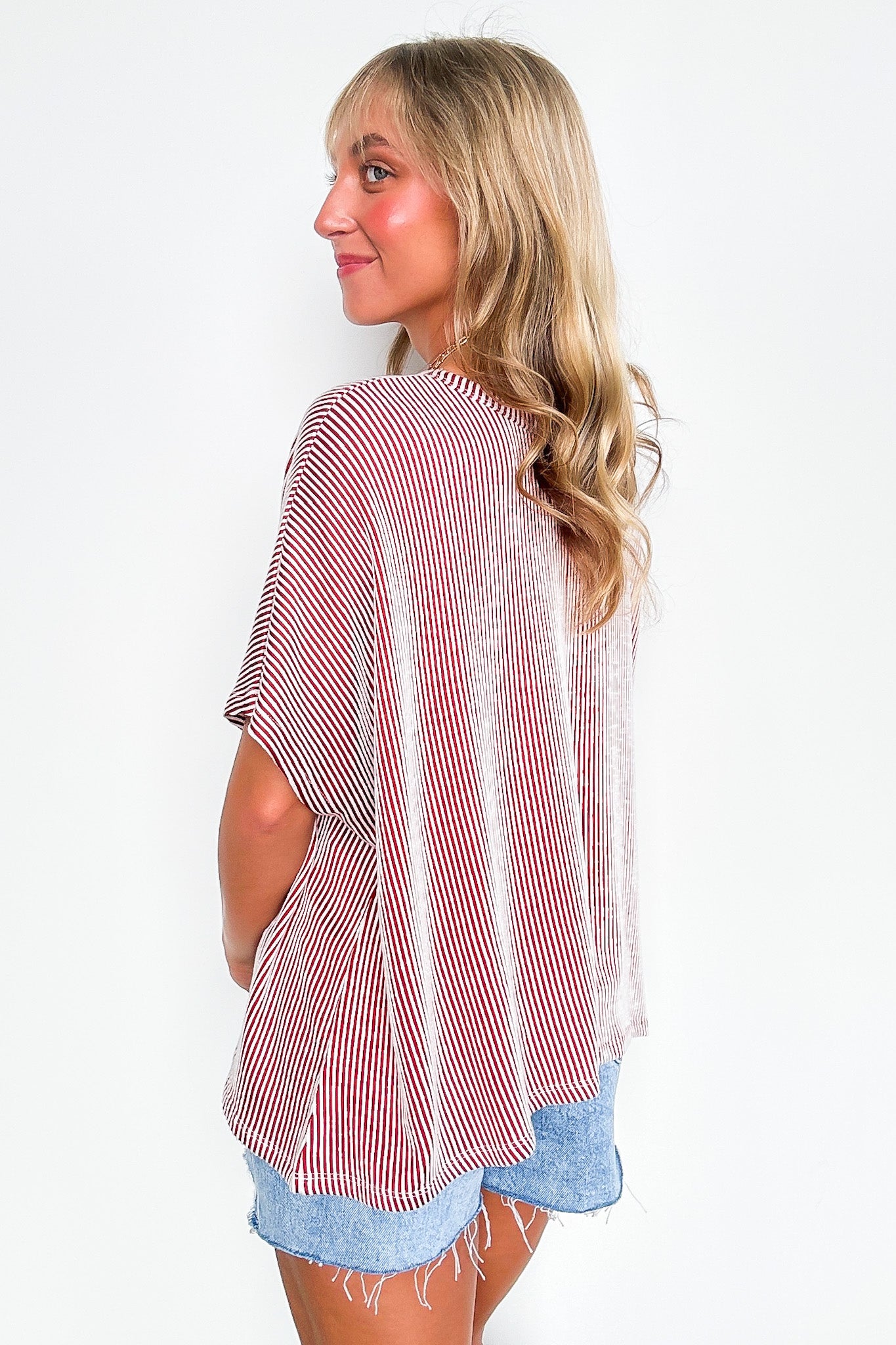 Beatryx Two Tone Rib Knit Oversized Top - BACK IN STOCK - Madison and Mallory