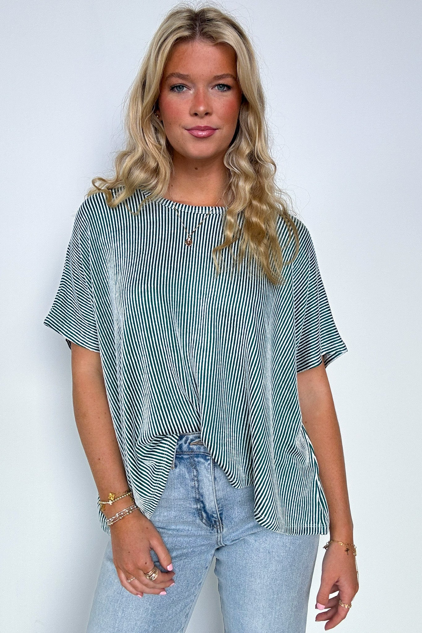  Beatryx Two Tone Rib Knit Oversized Top - BACK IN STOCK - Madison and Mallory