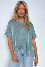  Beatryx Two Tone Rib Knit Oversized Top - BACK IN STOCK - Madison and Mallory