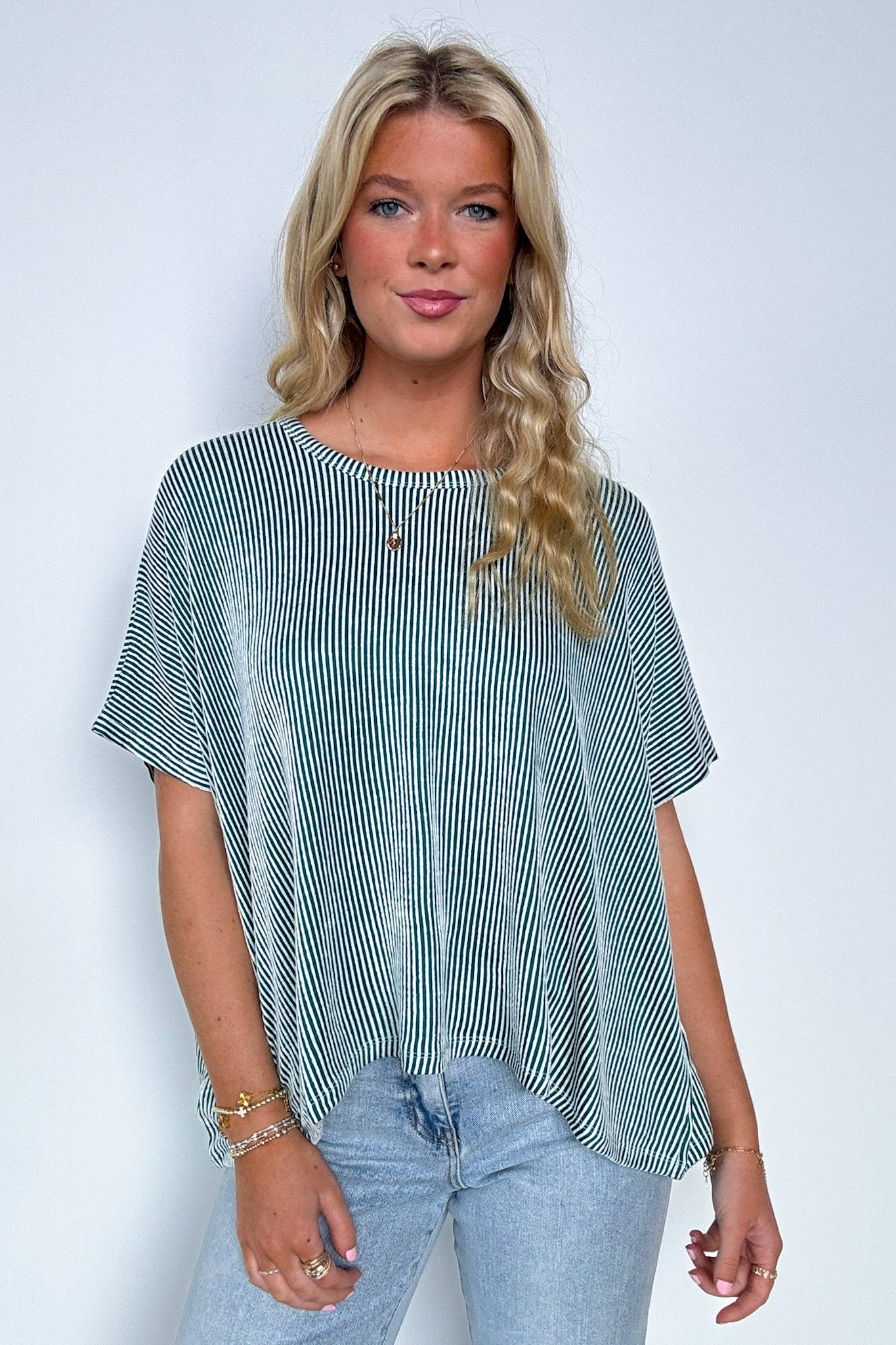  Beatryx Two Tone Rib Knit Oversized Top - BACK IN STOCK - Madison and Mallory
