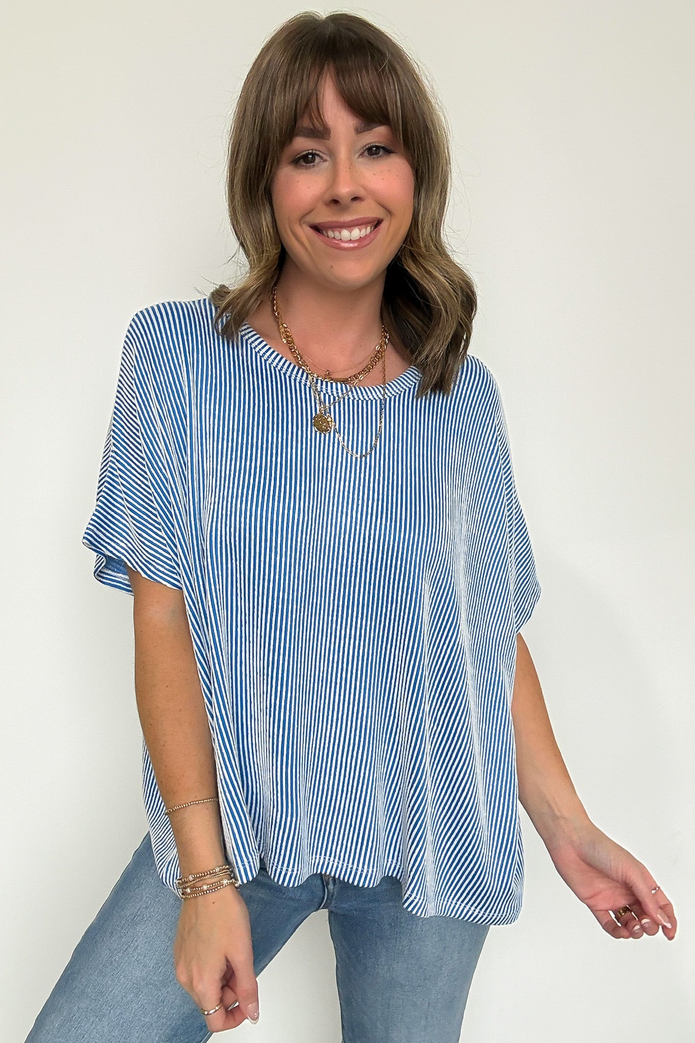  Beatryx Two Tone Rib Knit Oversized Top - BACK IN STOCK - Madison and Mallory