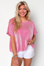 Beatryx Two-Tone Rib Knit Oversized Top - Madison and Mallory