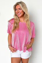 Beatryx Two Tone Rib Knit Oversized Top - BACK IN STOCK