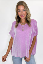 Beatryx Two Tone Rib Knit Oversized Top - BACK IN STOCK - Madison and Mallory