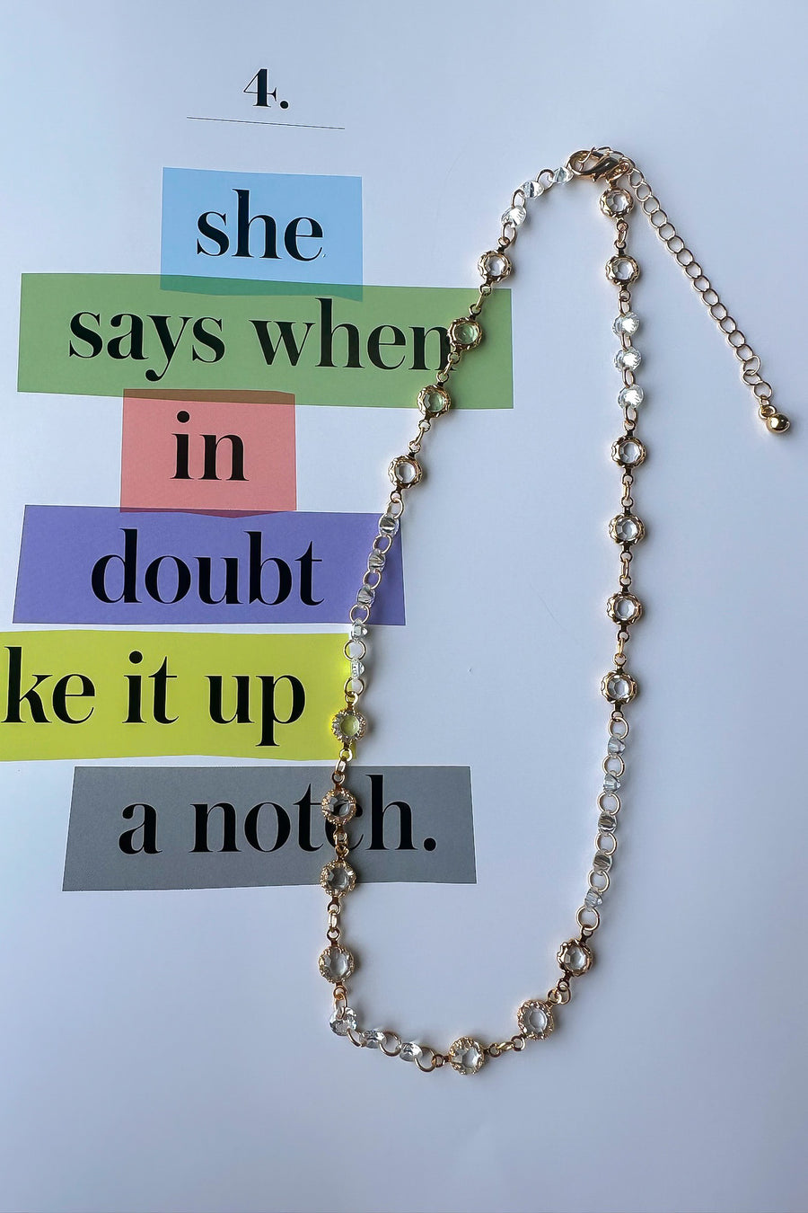 Gold Belestina Chain Link Necklace - Madison and Mallory