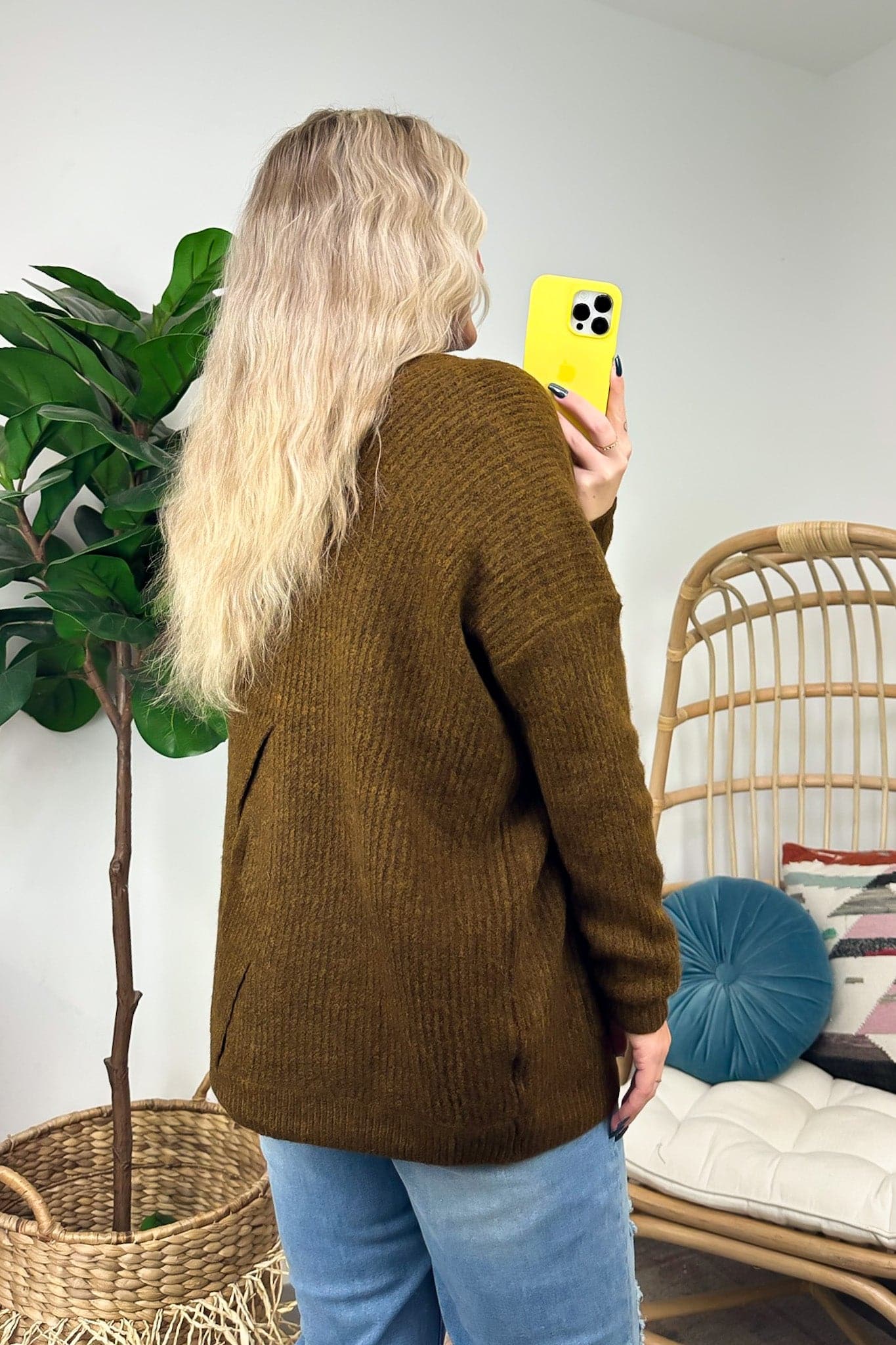  Bergen Cable Knit Back Cardigan - Madison and Mallory