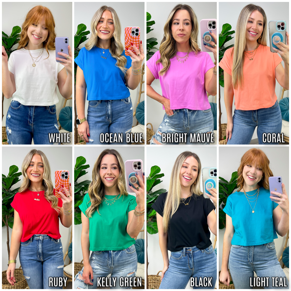 Biancah Cotton Short Sleeve Top - Madison and Mallory