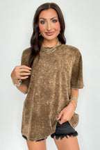 Blank Space Acid Wash Oversized Tee - BACK IN STOCK - Madison and Mallory