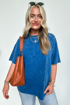 Blank Space Acid Wash Oversized Tee - BACK IN STOCK - Madison and Mallory