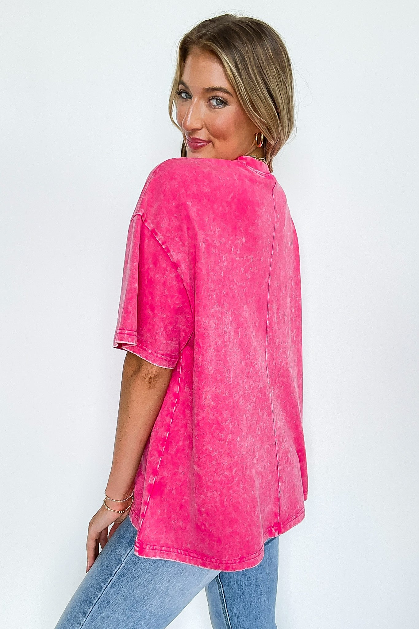 Blank Space Acid Wash Oversized Tee - BACK IN STOCK - Madison and Mallory