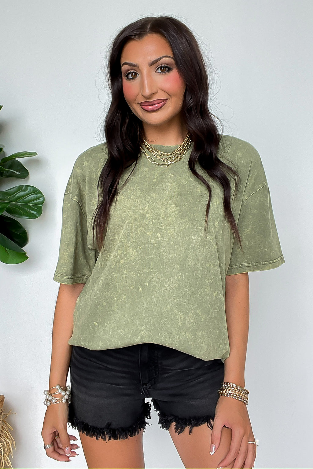 Blank Space Acid Wash Oversized Tee - BACK IN STOCK - Madison and Mallory