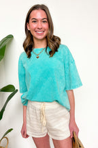 Blank Space Acid Wash Oversized Tee - BACK IN STOCK - Madison and Mallory
