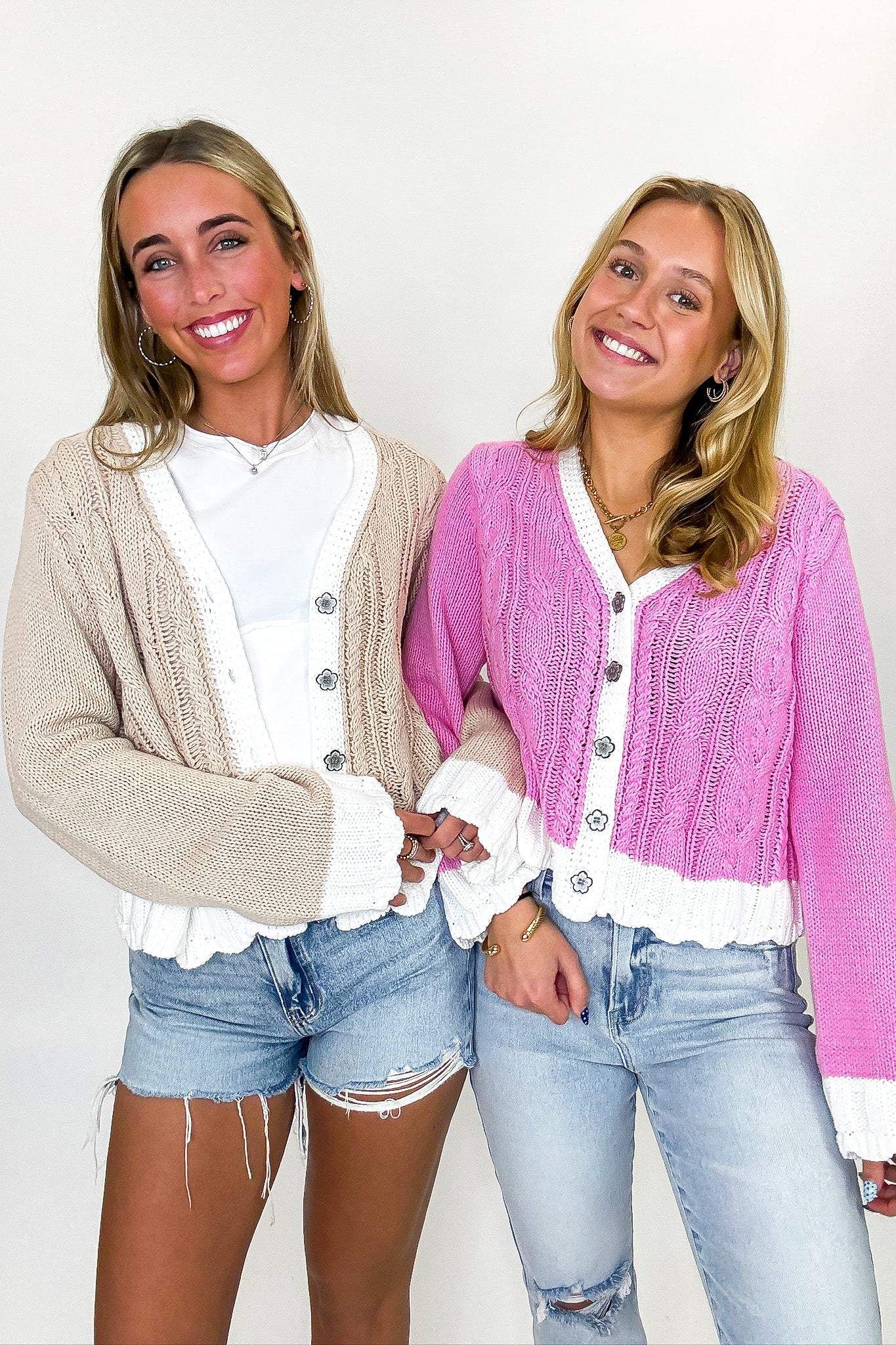 Bloom Button Knit Cardigan Sweater - Madison and Mallory