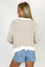 Bloom Button Knit Cardigan Sweater - Madison and Mallory