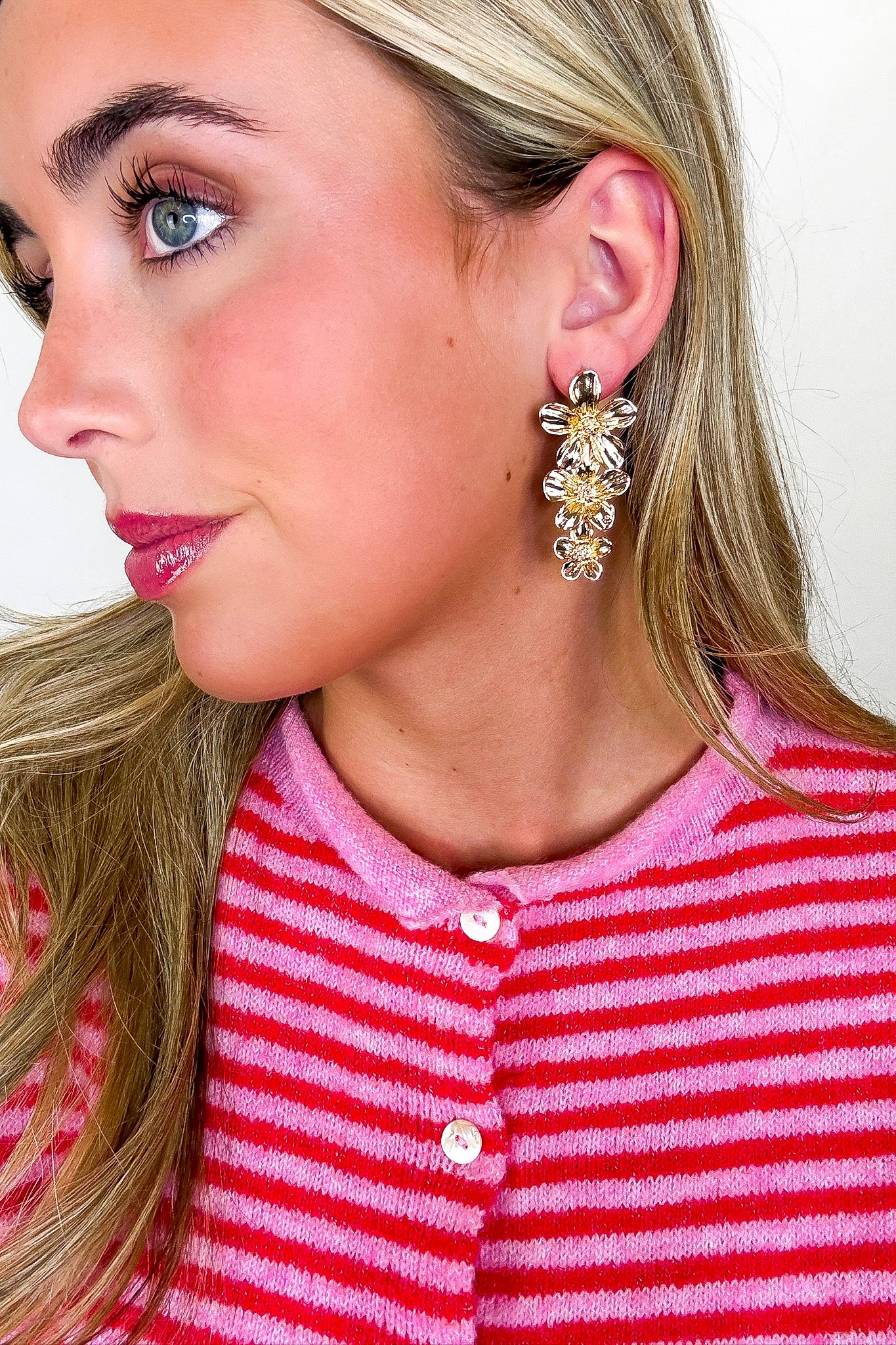 Bloomfall Floral Cascade Drop Earrings - Madison and Mallory