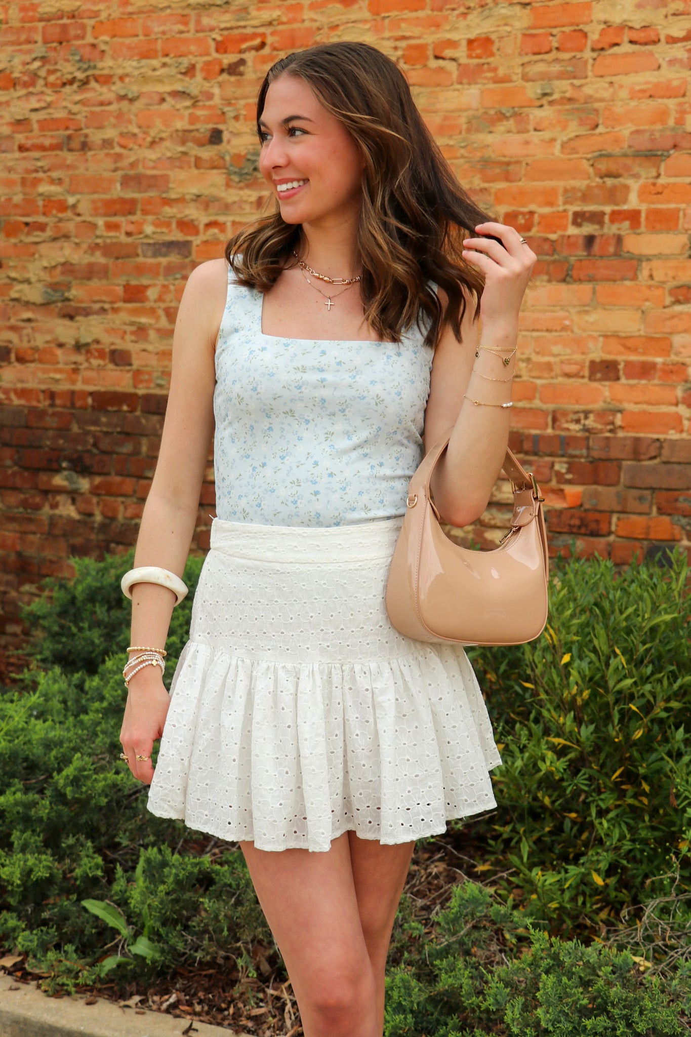 Blossom Breeze Floral Print Tank Top - Madison and Mallory
