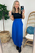 Boheme Smocked Waist Maxi Skirt - FINAL SALE - Madison and Mallory