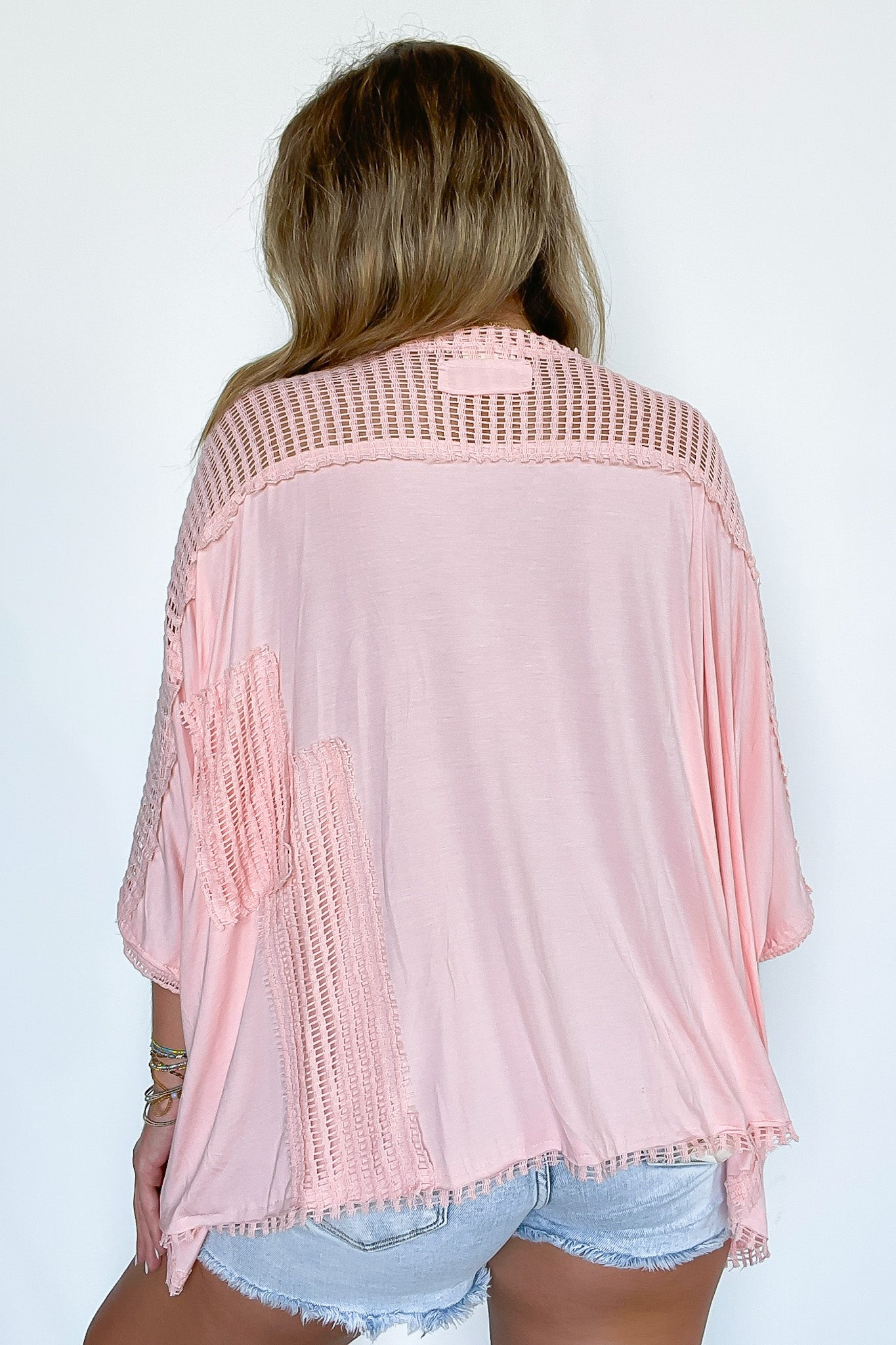 Boho Drift Oversize High Low Patchwork Floral Contrast Top - FINAL SALE - Madison and Mallory