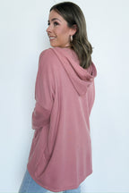 Boho Bliss Contrast Hooded Relaxed Fit Pullover - FINAL SALE - Madison and Mallory