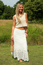 Boho Breeze Crochet Maxi Skirt - Madison and Mallory