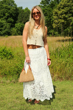 Boho Breeze Crochet Maxi Skirt - Madison and Mallory