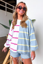 Bold Balance Color Block Striped Sweater - Madison and Mallory
