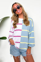 Bold Balance Color Block Striped Sweater - Madison and Mallory