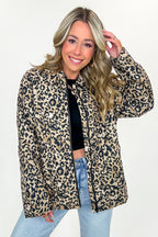 Bold Streak Animal Print Quilted Jacket - FINAL SALE - Madison and Mallory