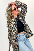 Bold Streak Animal Print Quilted Jacket - FINAL SALE - Madison and Mallory