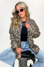 Bold Streak Animal Print Quilted Jacket - FINAL SALE - Madison and Mallory