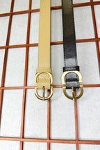 Boldlink Double D Buckle Faux Leather Belt - FINAL SALE - Madison and Mallory