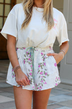 Breezy Bloom Floral Print Skort - Madison and Mallory