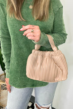 Britt Vegan Leather Pleated Crossbody Bucket Bag - FINAL SALE - Madison and Mallory
