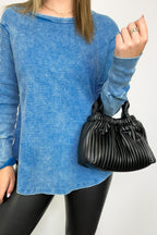 Britt Vegan Leather Pleated Crossbody Bucket Bag - FINAL SALE - Madison and Mallory