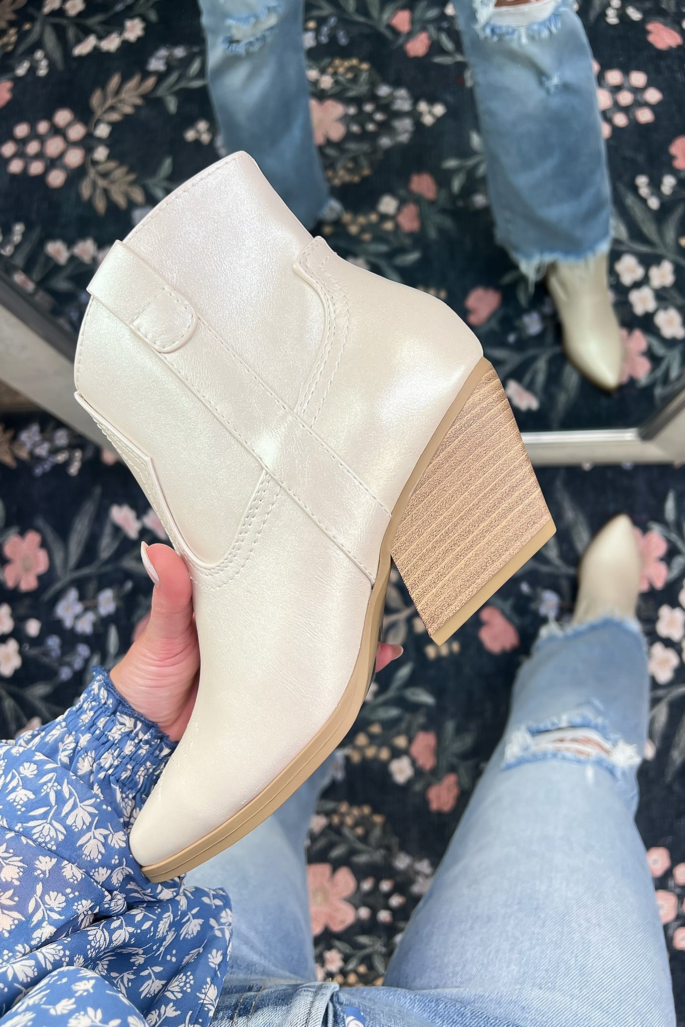 Brizah Western Cowgirl Heeled Bootie - FINAL SALE - Madison and Mallory