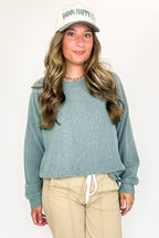 Brushed Bound Oversized Rib Knit Pullover - FINAL SALE - Madison and Mallory