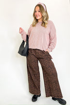 Brushed Bound Oversized Rib Knit Pullover - FINAL SALE - Madison and Mallory