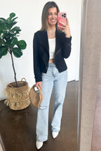  Brynlee Faux Suede Zip Up Moto Jacket - FINAL SALE - Madison and Mallory