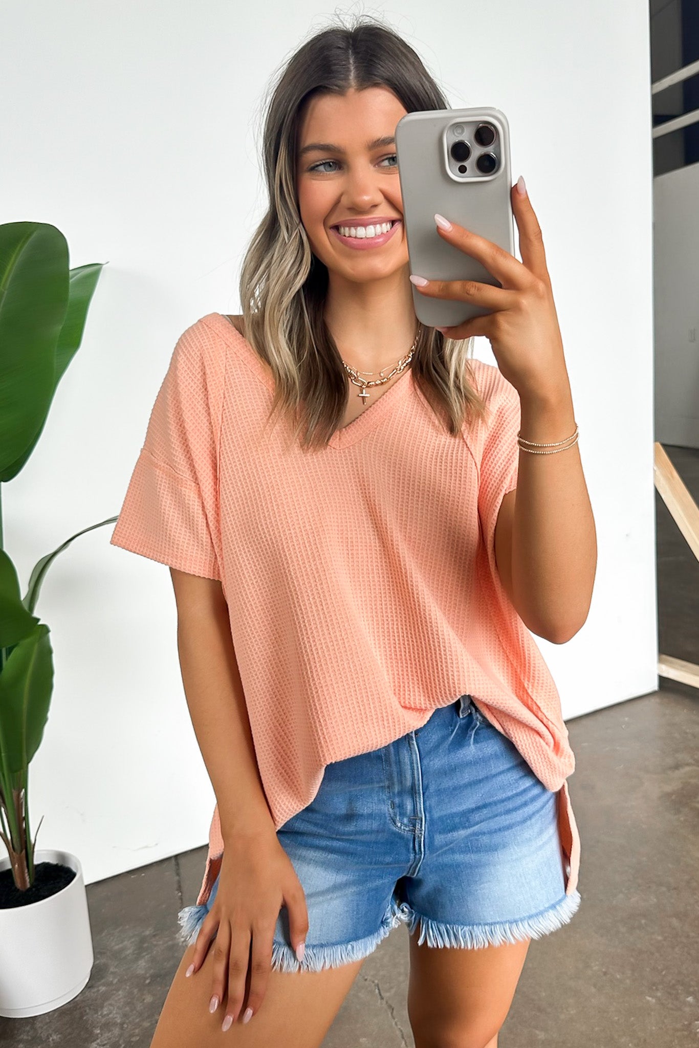  Brynn V-Neck Flowy Top - Madison and Mallory