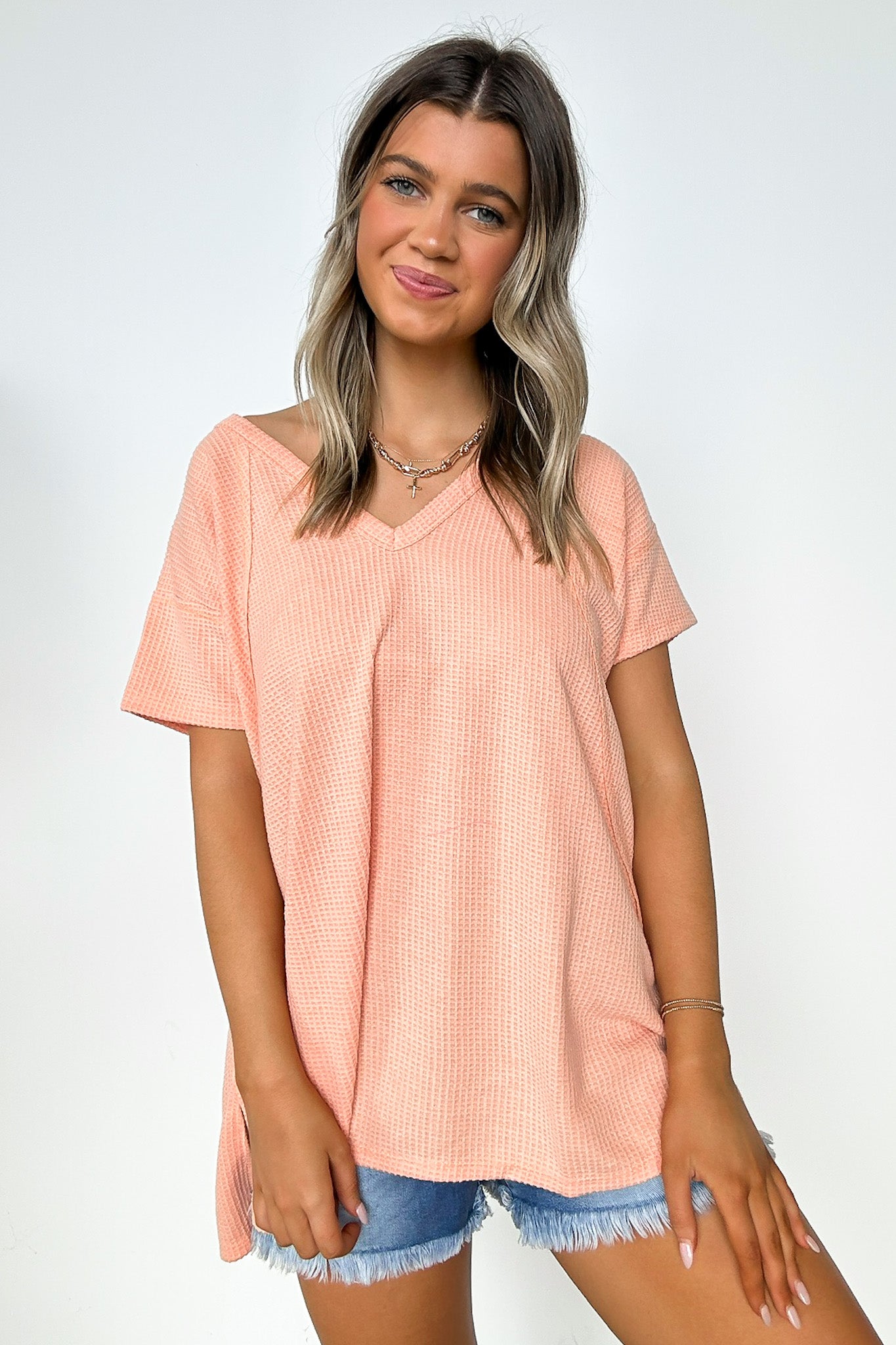  Brynn V-Neck Flowy Top - Madison and Mallory