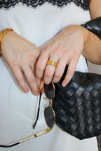Burnished Band Statement Ring