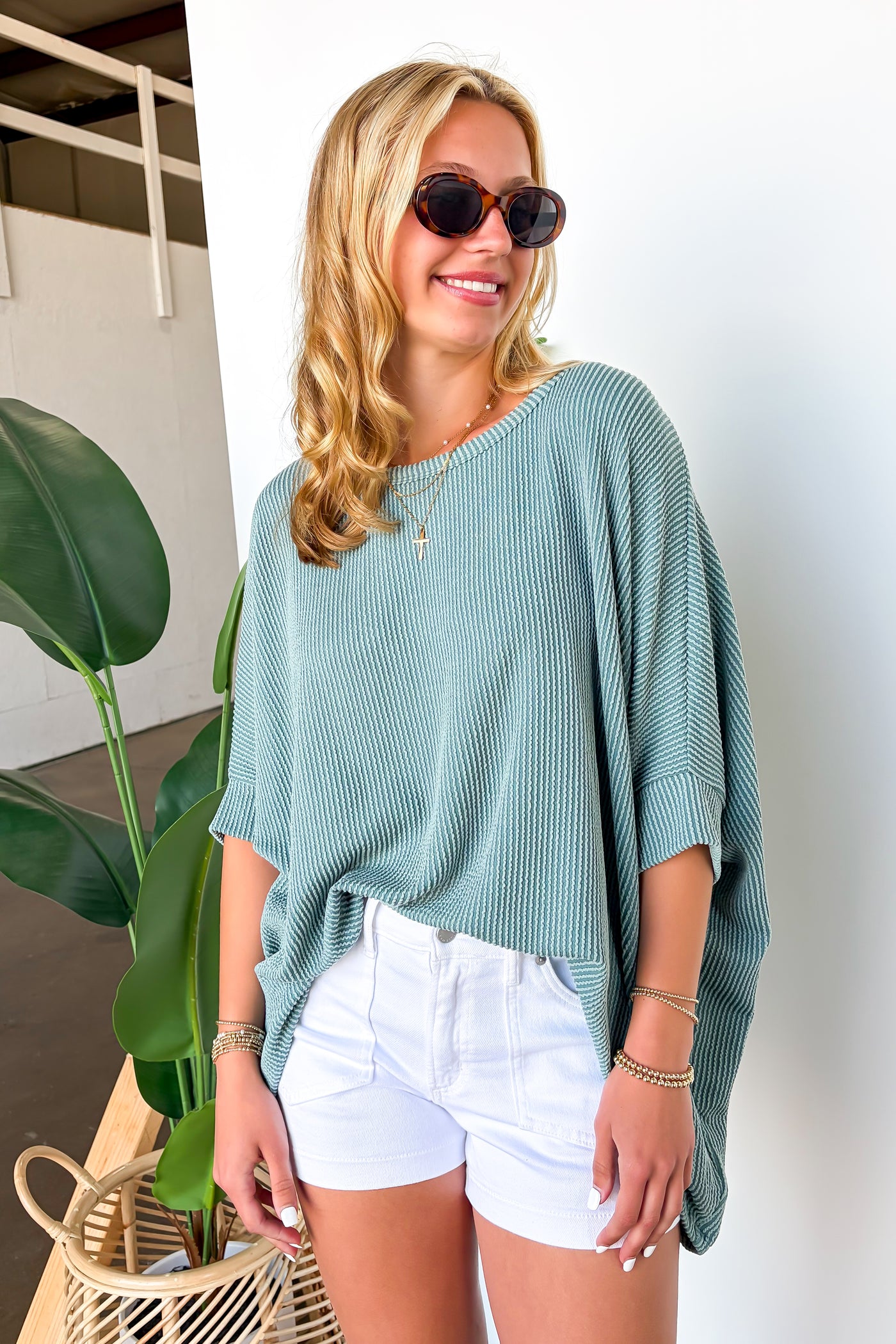 Jade / SM Soft Motion Rib Knit Top - BACK IN STOCK - Madison and Mallory